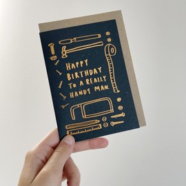 Old English Co. Birthday Card - A6 Handyman | Perfect for Friends or Family Members | Happy & Funny Adult Occasion Cards | Suitable for Men & Women | Blank Inside & Envelope Included