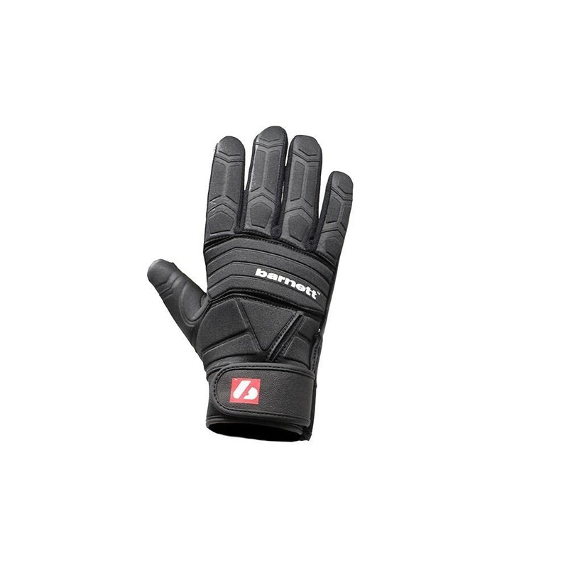 BARNETT FLG-03 Professional Linemen football gloves, OL, DL BLACK (XL)