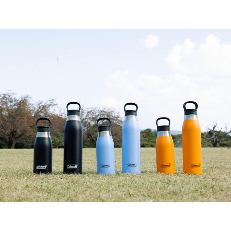 Coleman Double Stainless Steel Bottle, 350 (Black) Water Bottle, Vacuum