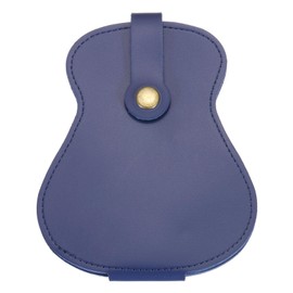 sourcing map Guitar Picks Holder Case Artificial PU Leather Acoustic Electric Guitar Pick Case Blue