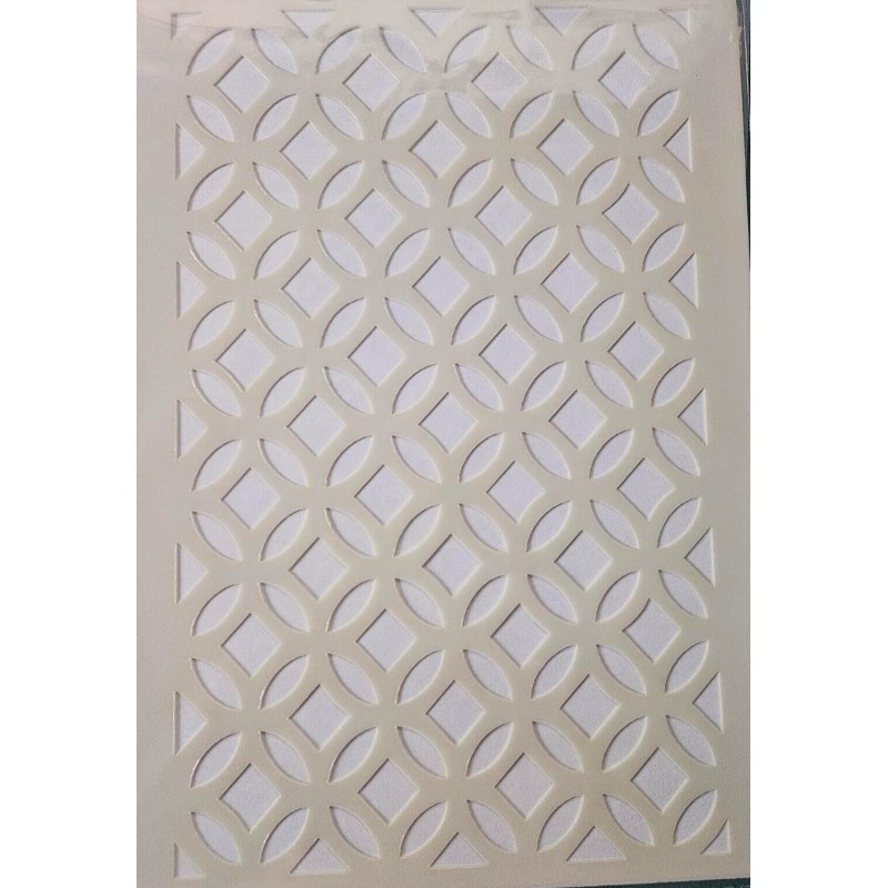 Unbranded CraftbuddyUS Craft Buddy Full Circle A5 Premium Embossing Stencil-CBST11