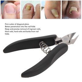Professional Stainless Steel Nail Cuticle Nipper with NonSlip Grip & Protective Cover, Ideal for Ingrown Toenail, Cuticle Trimming and Clippers