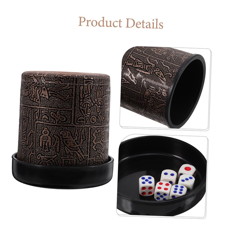 BESPORTBLE 1 Set Dice Shaker Cup Plastic Dice Holder for