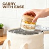 Bumobum 8 oz Glass Jars with Bamboo Lids, 6 Pack