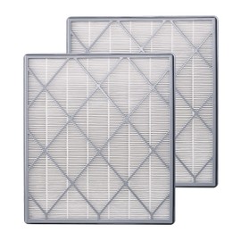 HE401 Filter Replacement for Shark Air Purifier 4-Fan Models, H13 True HEPA Filter Replacement Compatible With Shark HE401C HE402 HE405 HE400, HE4FKPET HE4FKPRO HE4FKBAS 100356-chn-1 Filter, 2 Pack