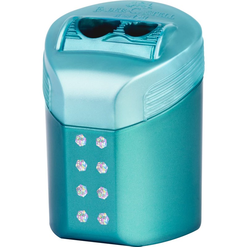 Faber-Castell RollOn Sparkle Double Hole Sharpening Box in Three Assorted