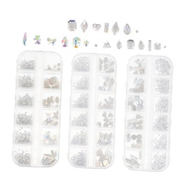 BIUDECO DIY Nail Charms Flatback Nail Jewels 3 Sets Rhinestones Enhance Your Decor Glamour