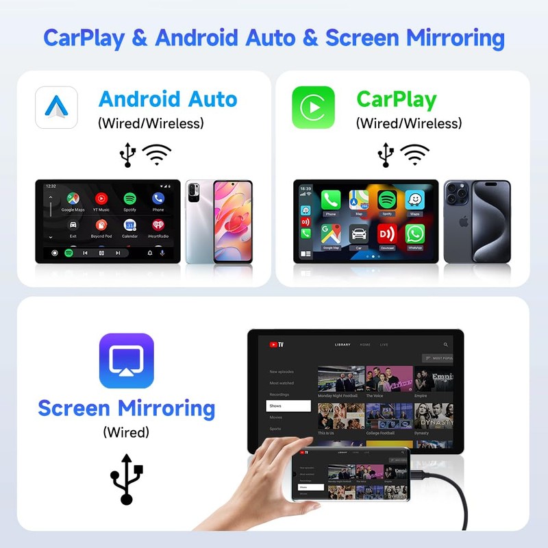CarlinKit Wireless CarPlay Car Adapter for Android Car Radio,Wireless Android