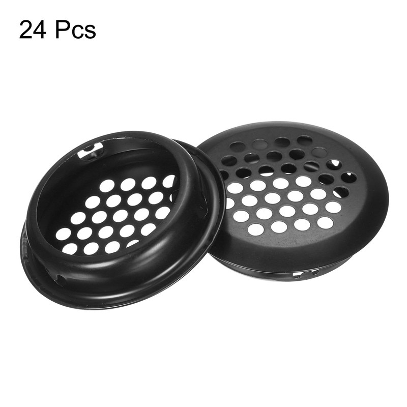 sourcing map 24Pcs Air Vents Circular Soffit Vent 35mm/1.4" Stainless
