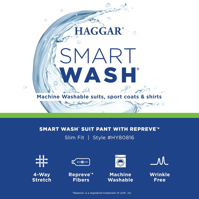 Haggar Men's Suit Pant, Chambray