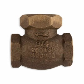 UNTITED BRASS WORKS 3/4" SPRING LOADED INDUSTRIAL LIFT CHECK VALVE, UNITED BRASS WORKS