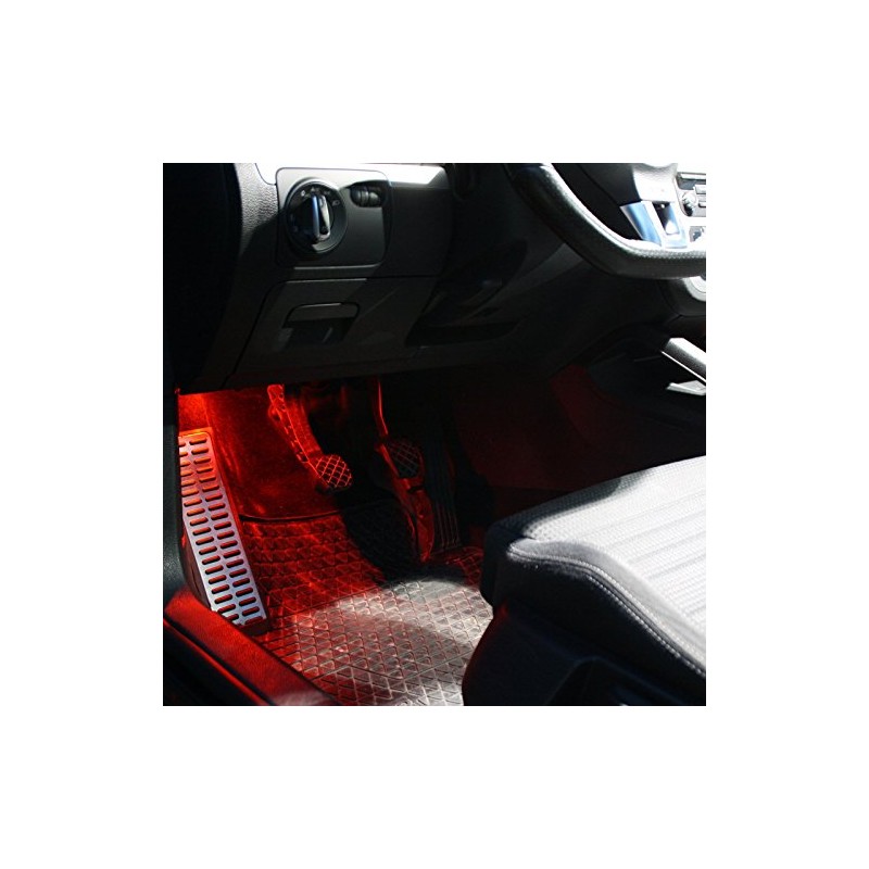 2 x LED Module Footwell Lighting – White Blue Red