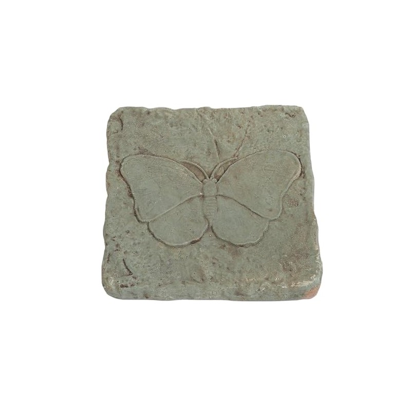 Solid Rock Stoneworks Butterfly Garden Stepping Stone, Concrete, Cypress, 12