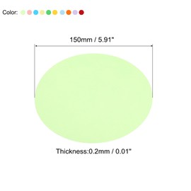 PATIKIL 5.9-inch Round Cardboard Paper, 20 Pcs 200gsm Thick Blank Disc Circles Slices for DIY Craft Arts Drawing Painting Writing, 10 Assorted Colors