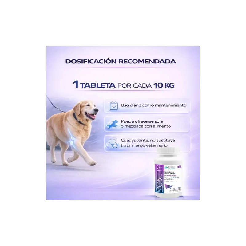 Complete Mobility Perros C/condroitina Y Glucosamina 60 Tab