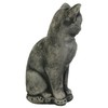 Siamese Concrete Cat Statue Kitty Cement Sculpture Cat Figure for