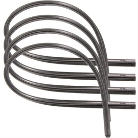 4 Pack 26" Rubber Frameless Windshield Wiper Blades Refills Windscreen Wiper Rubber Strips Replacement Parts for Most Auto Cars Buses Vans Lorries Trucks by Feelfly (4)