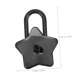 DOITOOL Zinc Alloy Small Star Padlock Key for Gym Locker Classroom Locker Padlock Travel Luggage Lock