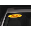 EZ-Line Oval Model Windshield Year Stickers for Car Windows Red