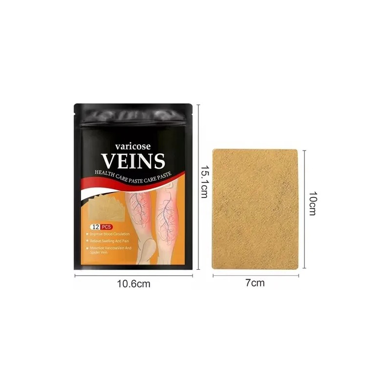 Parches Para Aliviar Las Venas Varicosas,36 Parches Por Pack Neutra