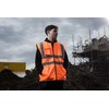 Blackrock Hi Vis Body Warmer Orange/Navy Reversible Hi-Vis Padded Gilet,
