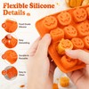 Halloween Pumpkin Silicone Molds for Baking – 2-Pack 18-Cavity Candy