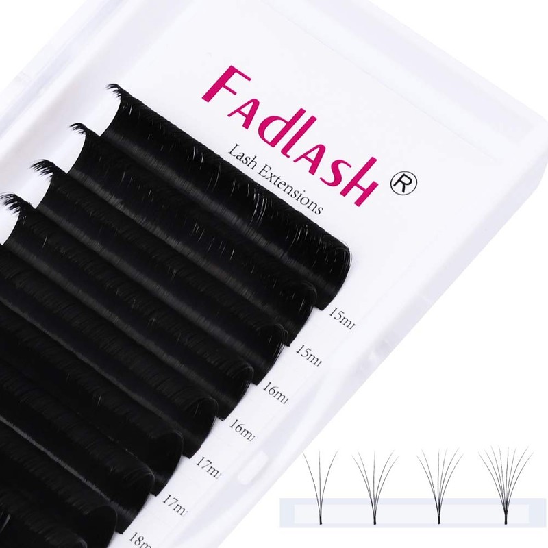 Easy Fan Lashes, Self-Fanning Eyelashes, Volume Eyelashes for Volume Technique,