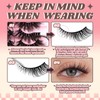 FADVAN False Eyelashes Faux Mink Lashes 6D Volume Full Cat