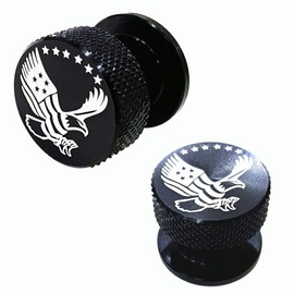 Welding Hood Pipeliner Helmet Fasteners-1Pair Black American USA Bald Eagle Aluminum Helmet Pipeliner Headgear Replacement Parts Accessories Screws Flip Hood, Anti-Rust and Durable (Black-yt)