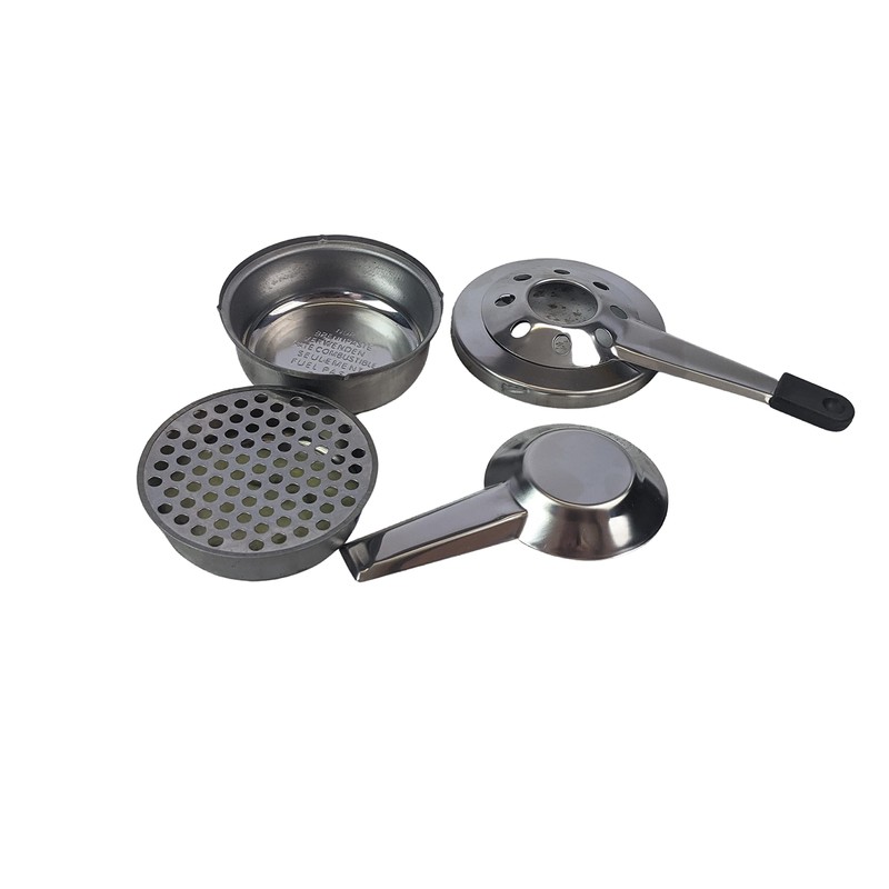 Black Rock Grill Stainless Steel Fondue Burner, Alcohol Burner, Paste