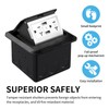 Vagueior Pop-Up Floor Box Kit, Waterproof Electrical Outlet Cover Box,