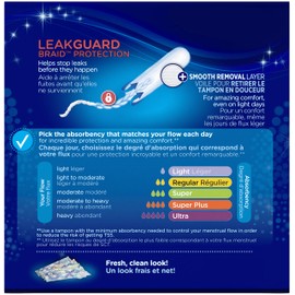 Tampax Pearl Plastic Tampons, Ultra Absorbency, Unscented, 18 Count - Pack of 12 (216 Total Count)