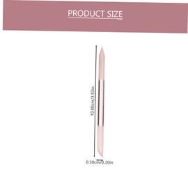 Mikinona 2Pcs Glass Nail File Stylish Cylindrical Nail Buffing Tool for Easy Nail Polishing Lightweight Design for Home Manicure for Nail Art Lovers