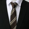 GHTIYLP Ties for Men Self-tied Striped Tie, Classic Formal Men's