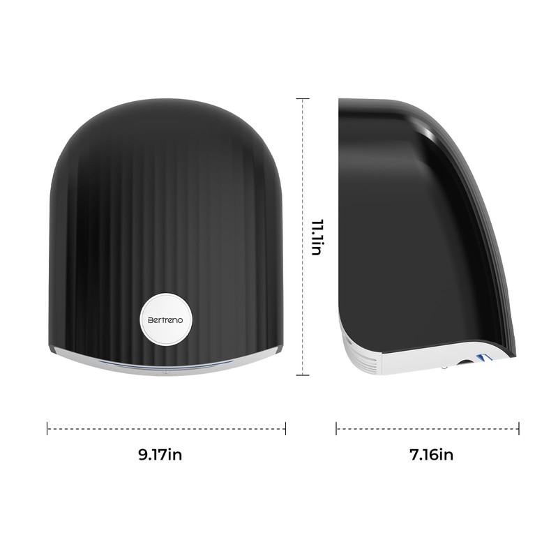 Bertreno Commercial Hand Dryer Bathroom 110V Compact Electric Hand Dryers