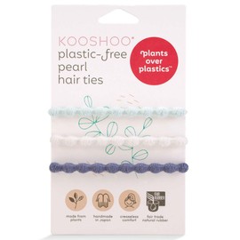 Kooshoo Pearl Hair Ties, Ocean Pearl