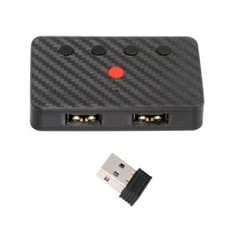 chenyang Dual Port USB to Bluetooth 5.3 Adapter with 2.4G Receiver for Conversion Wired Keyboard and Mouse to Wireless for Phone/Tablet/Computer