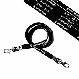 Premium Double-Sided Sports Mask Strap - Spider Design Anti-Loss Lanyard, Individually Packaged Black 5ea