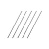 sourcing map Pack of 5 Full Round Rods Stainless Steel