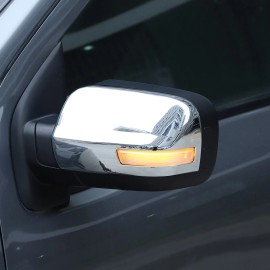 carpart2021 Chrome Exterior Door Side Rear View Mirror Cover Cap For Nissan Titan 16-23 US