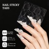 600pcs Nail Sticky Tabs with 3X10g Nail Glue for Press
