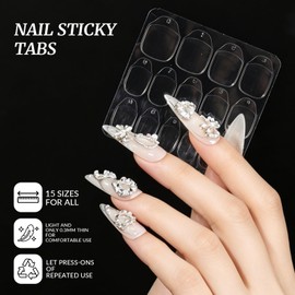 600pcs Nail Sticky Tabs with 3X10g Nail Glue for Press ons