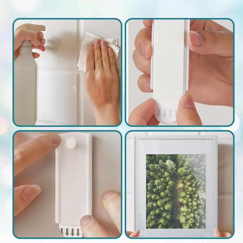 14pcs Command Picture Hooks, No More Nails Picture Hanging Strips,