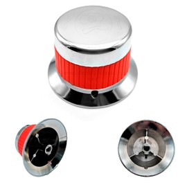 Perilla Metálica Industrial para Estufa y Estufones | Con Tornillo Opresor | Resistente a Calor | Rojo y Cromo | Alta calidad | Compatible con Coriat, Asber, San-Son y más (Kit de 1)