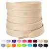 Olukssck 1 Pair Flat Shoe Laces for Sneakers, 2/5" Wide