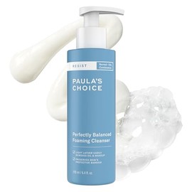 Paula's Choice RESIST Perfectly Balanced Foaming Facial Cleanser, Face Cleanser with Hyaluronic Acid & Aloe, Anti-Aging Face Wash, Large Pores & Oily Skin, Fragrance-Free