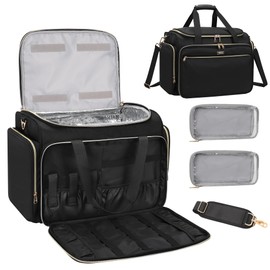 MONSTINA Professional Hairstylist Traveling Bag with Two Detachable Small Bags,Hairdressing Bag Makeup Salon Organizer Bag for Barber Hairdresser Insulation Material