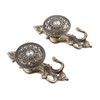 2Pcs Bronze Crystal Curtain Hold Back Tieback Wall Hook decor