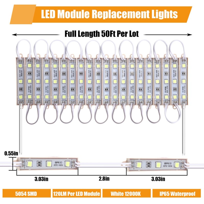 Rossesay 200 Pcs Christmas LED Replacement Lights for Inflatables White