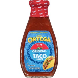 Ortega Original Taco Sauce, Hot, 8 Ounce (Pack of 12)